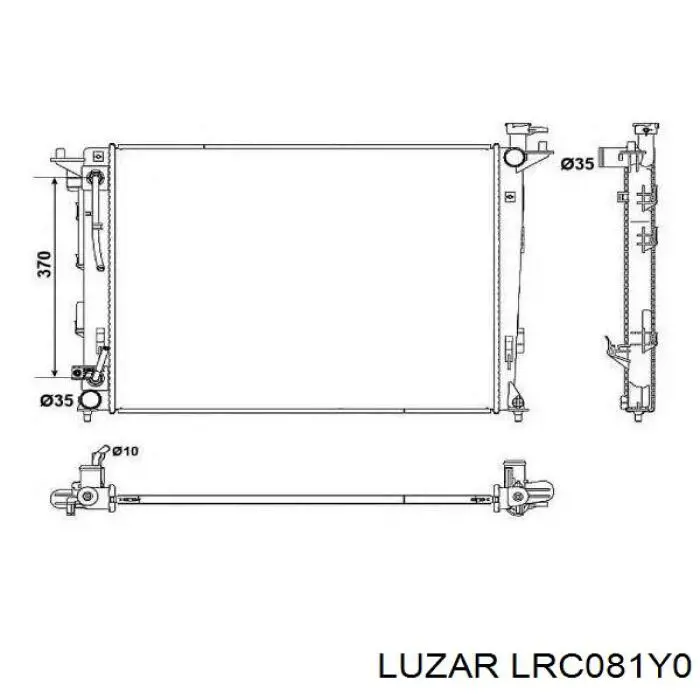 LRc081Y0 Luzar radiador refrigeración del motor