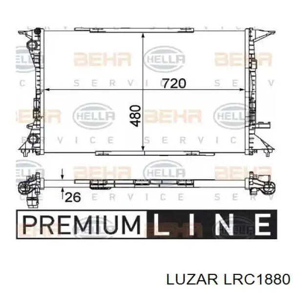 LRc1880 Luzar radiador refrigeración del motor