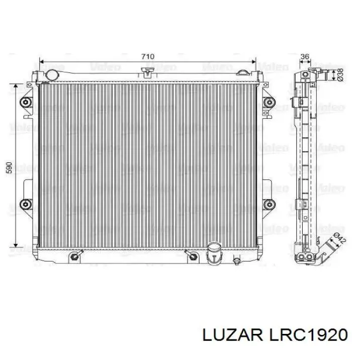 LRc1920 Luzar radiador refrigeración del motor