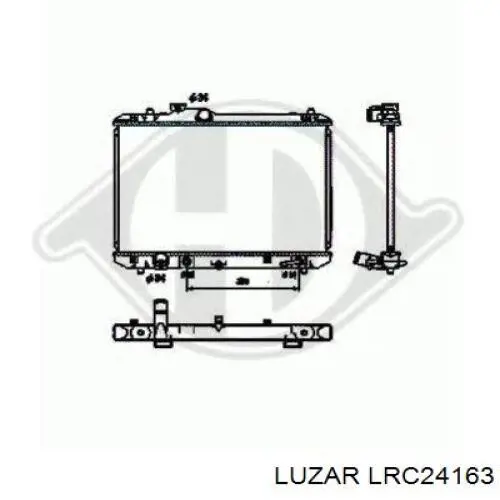 LRc24163 Luzar radiador refrigeración del motor