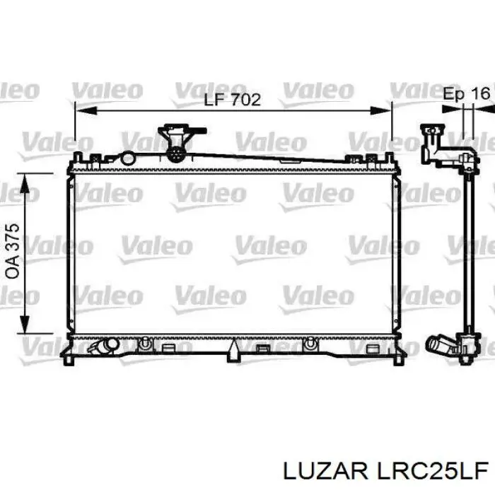 LRc25LF Luzar radiador refrigeración del motor