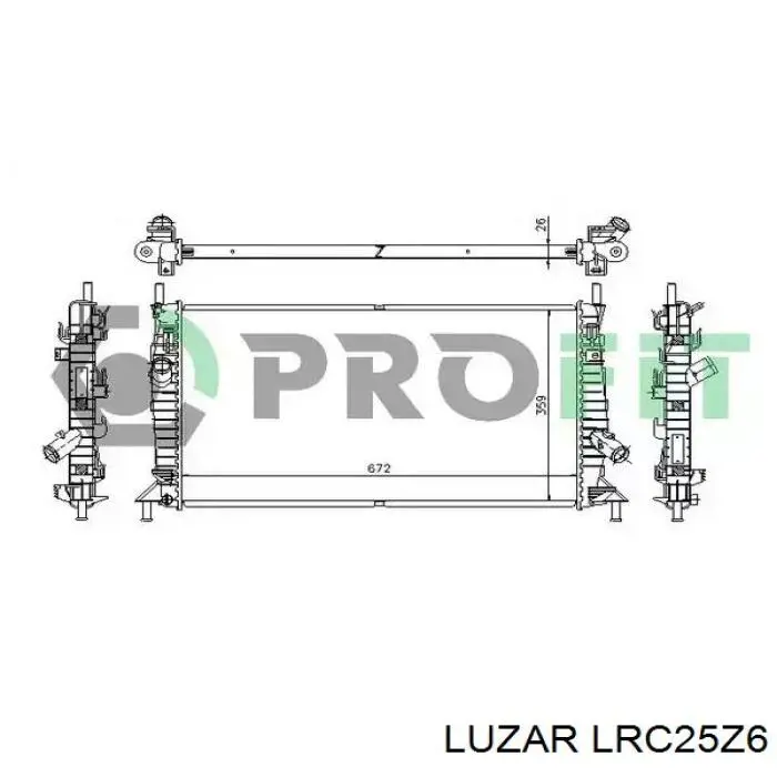  Radiador refrigeración del motor para Mazda 3 BL