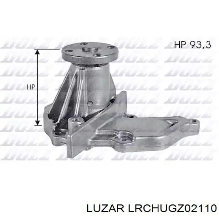 LRcHUGz02110 Luzar radiador refrigeración del motor