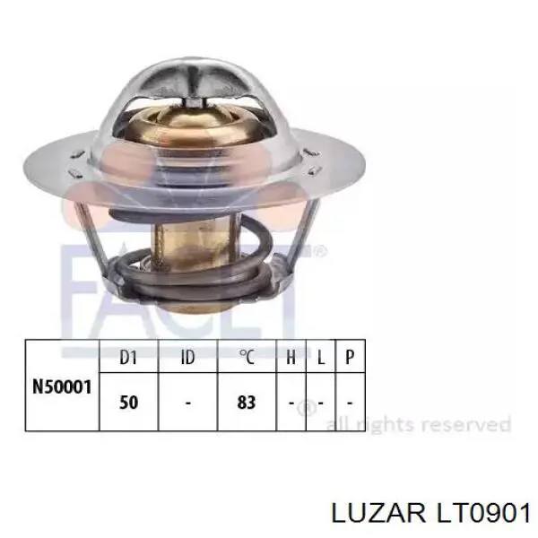 LT0901 Luzar termostato, refrigerante