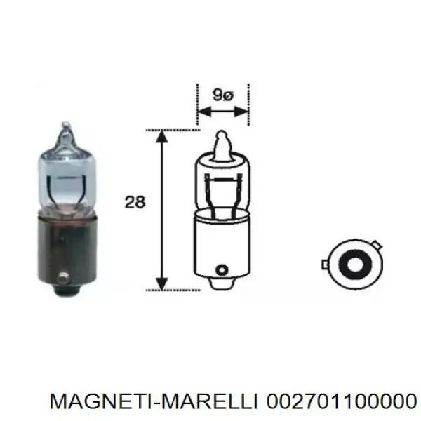 002701100000 Magneti Marelli bombilla