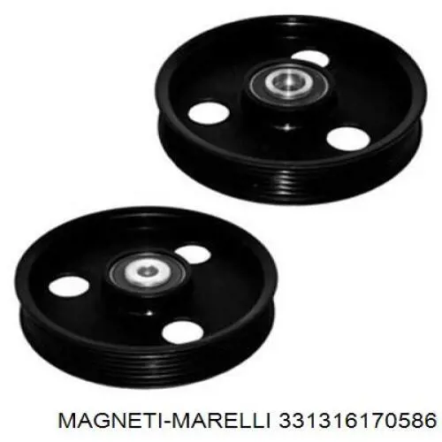 331316170586 Magneti Marelli polea inversión / guía, correa poli v