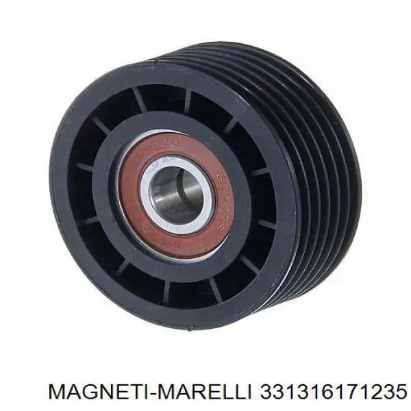 331316171235 Magneti Marelli rodillo, correa trapecial poli v