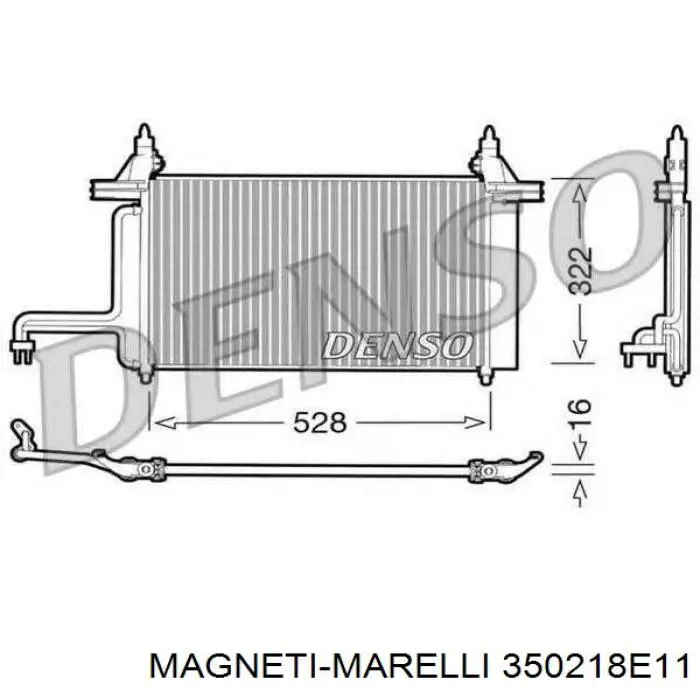 350218E11 Magneti Marelli radiador de calefacción