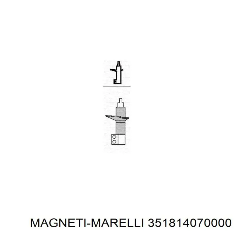 351814070000 Magneti Marelli amortiguador delantero