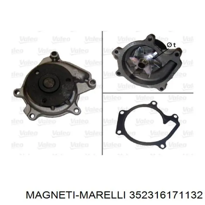 352316171132 Magneti Marelli bomba de agua