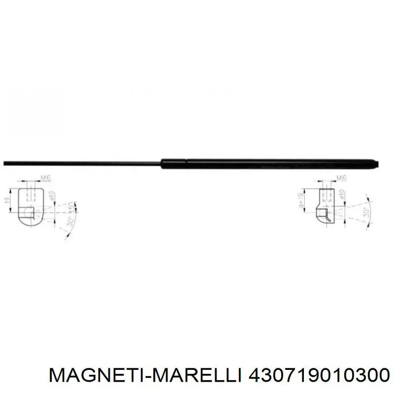 430719010300 Magneti Marelli amortiguador de maletero