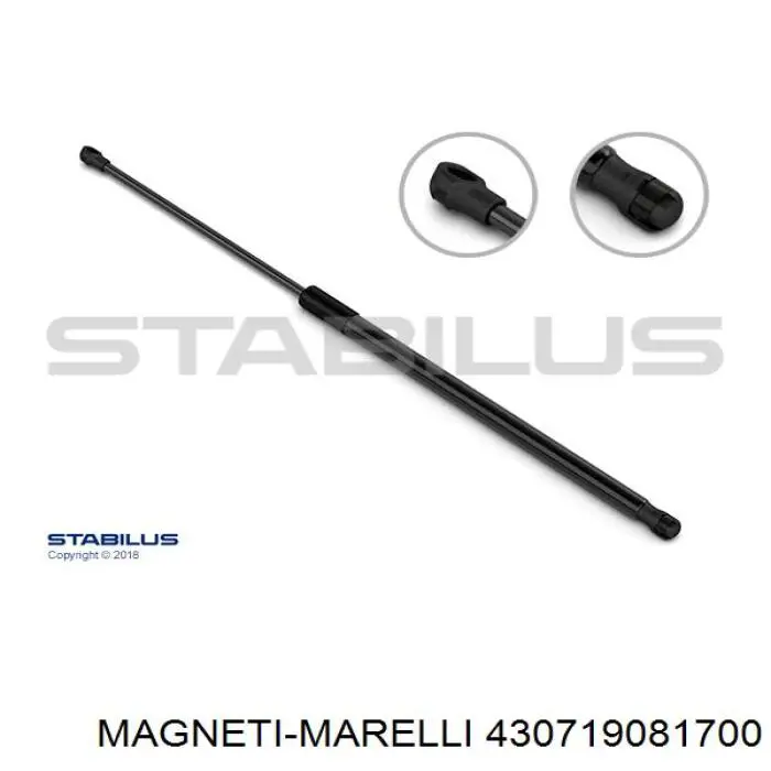 430719081700 Magneti Marelli amortiguador de maletero