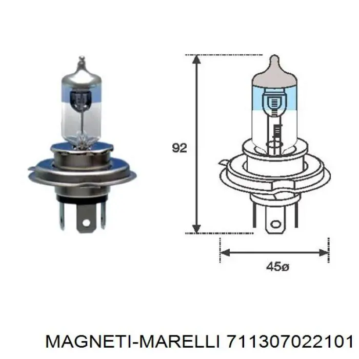 711307022101 Magneti Marelli faro izquierdo