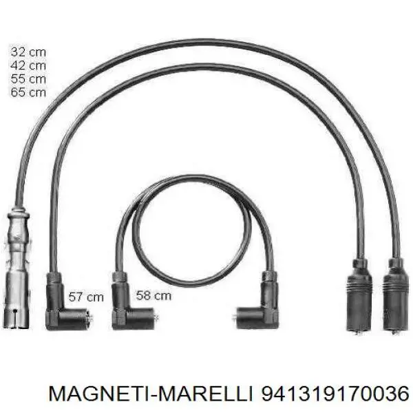 941319170036 Magneti Marelli juego de cables de encendido