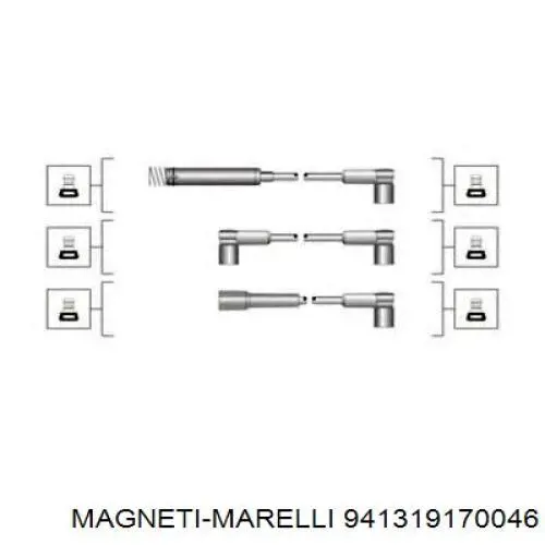 941319170046 Magneti Marelli juego de cables de encendido