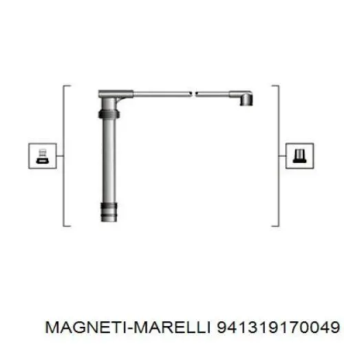 941319170049 Magneti Marelli juego de cables de encendido