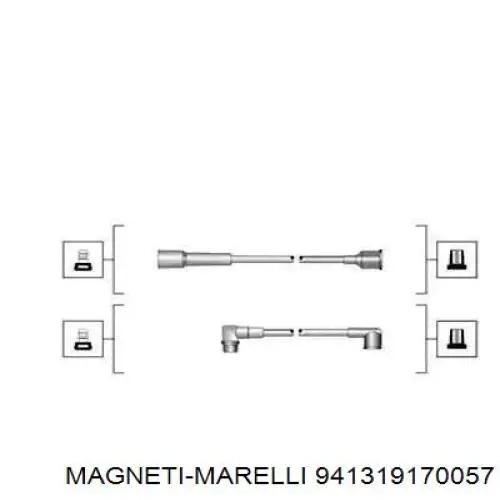 941319170057 Magneti Marelli juego de cables de encendido