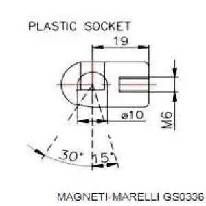 GS0336 Magneti Marelli amortiguador de maletero