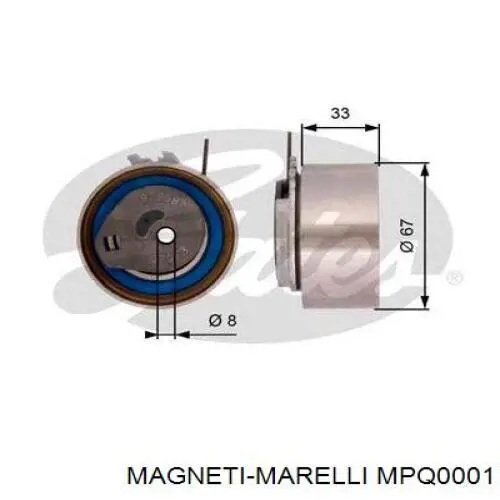 MPQ0001 Magneti Marelli tensor, correa dentada