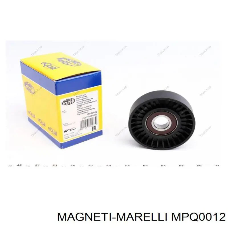 MPQ0012 Magneti Marelli rodillo, correa trapecial poli v