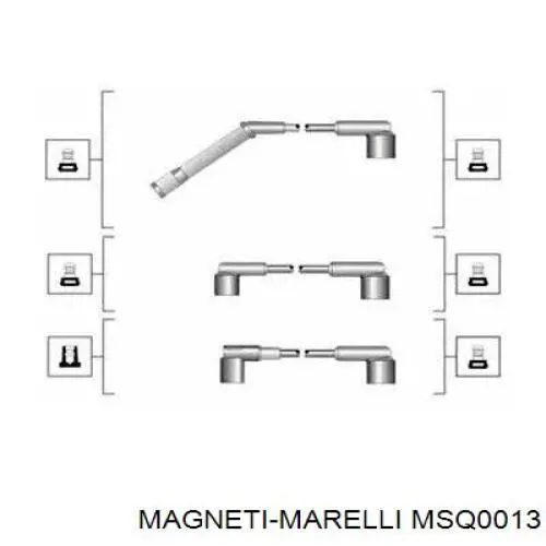 MSQ0013 Magneti Marelli juego de cables de encendido