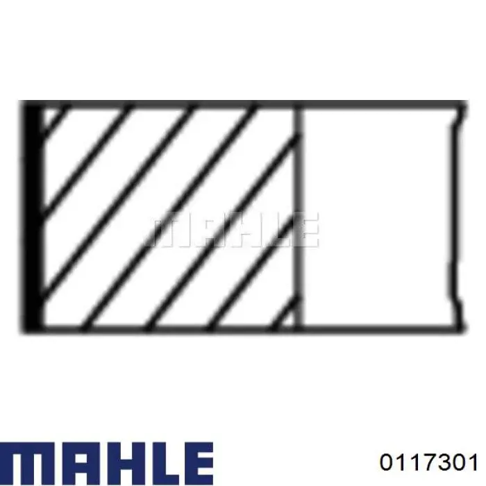 0117301 Mahle Original pistón completo para 1 cilindro, cota de reparación + 0,50 mm