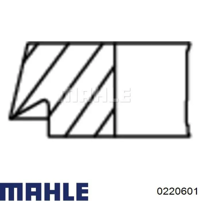 022 06 01 Mahle Original pistón completo para 1 cilindro, cota de reparación + 0,50 mm