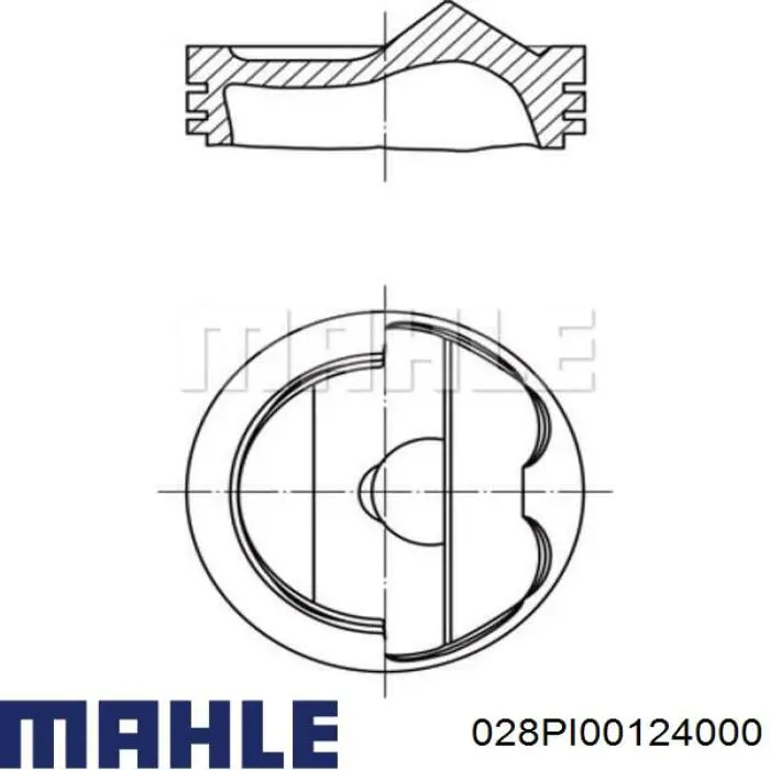 06E107066CJ VAG pistón completo para 1 cilindro, std