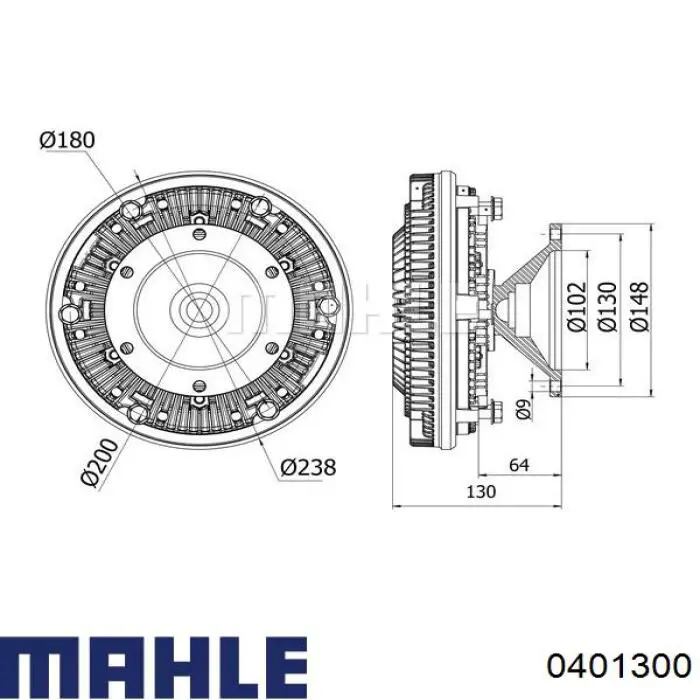 0401300 Mahle Original 