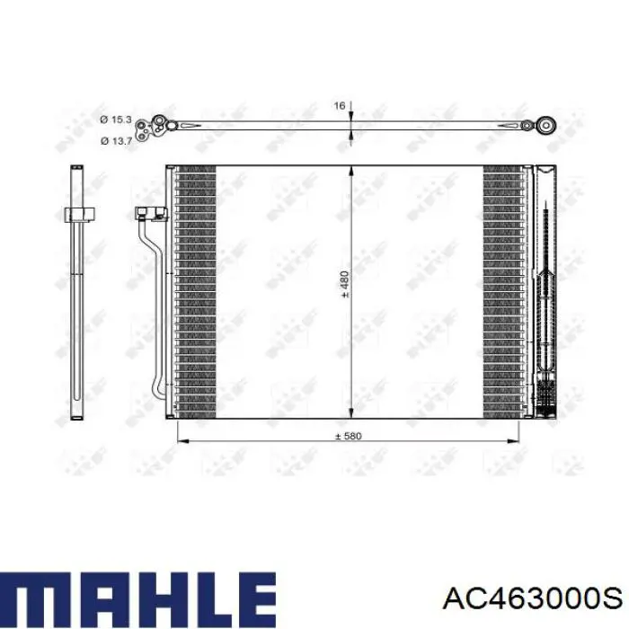 AC463000S Mahle Original condensador aire acondicionado