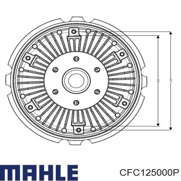 CFC125000P Mahle Original embrague, ventilador del radiador