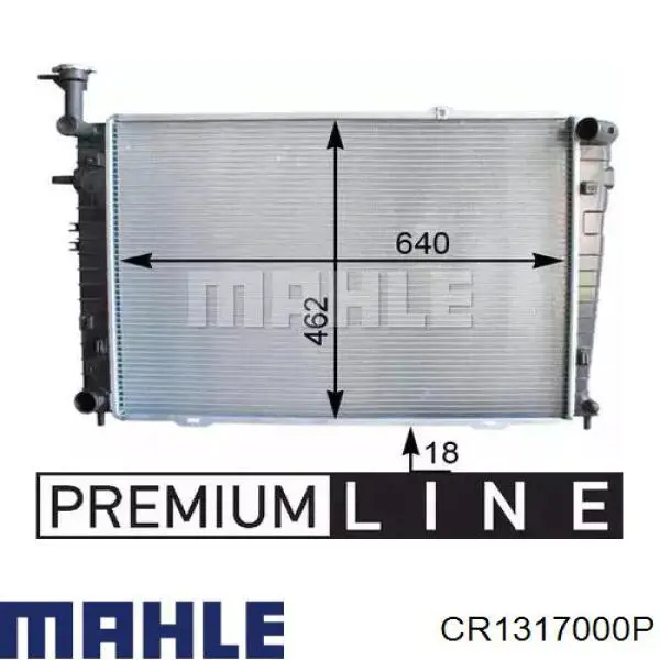 CR 1317 000P Mahle Original radiador refrigeración del motor