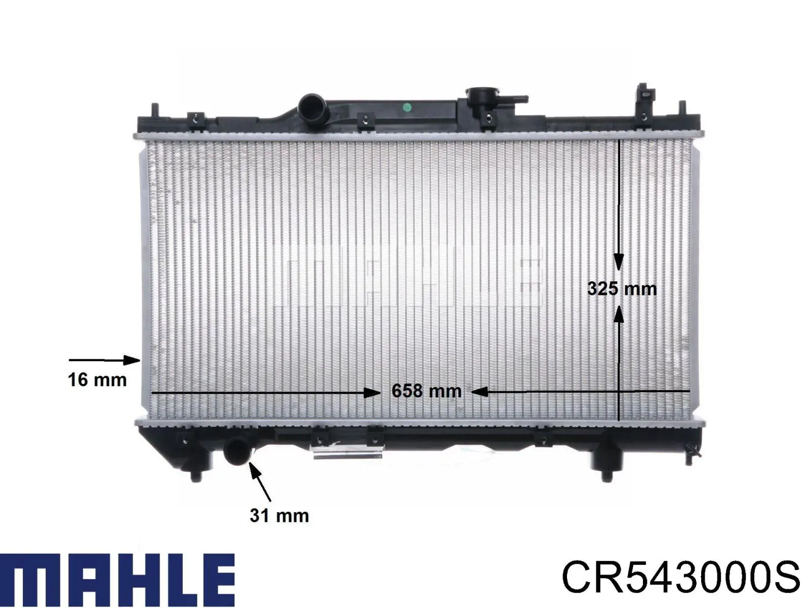 CR543000S Mahle Original radiador refrigeración del motor