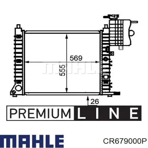 CR679000P Mahle Original radiador refrigeración del motor