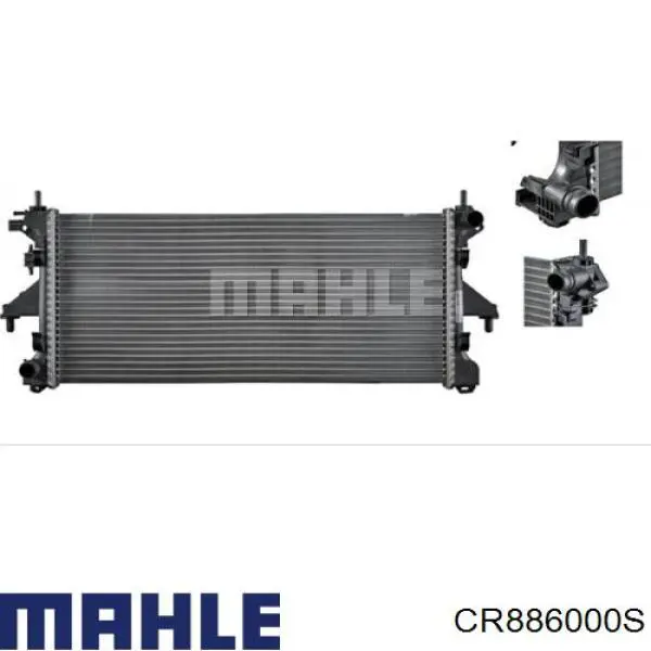 CR 886 000S Mahle Original radiador refrigeración del motor