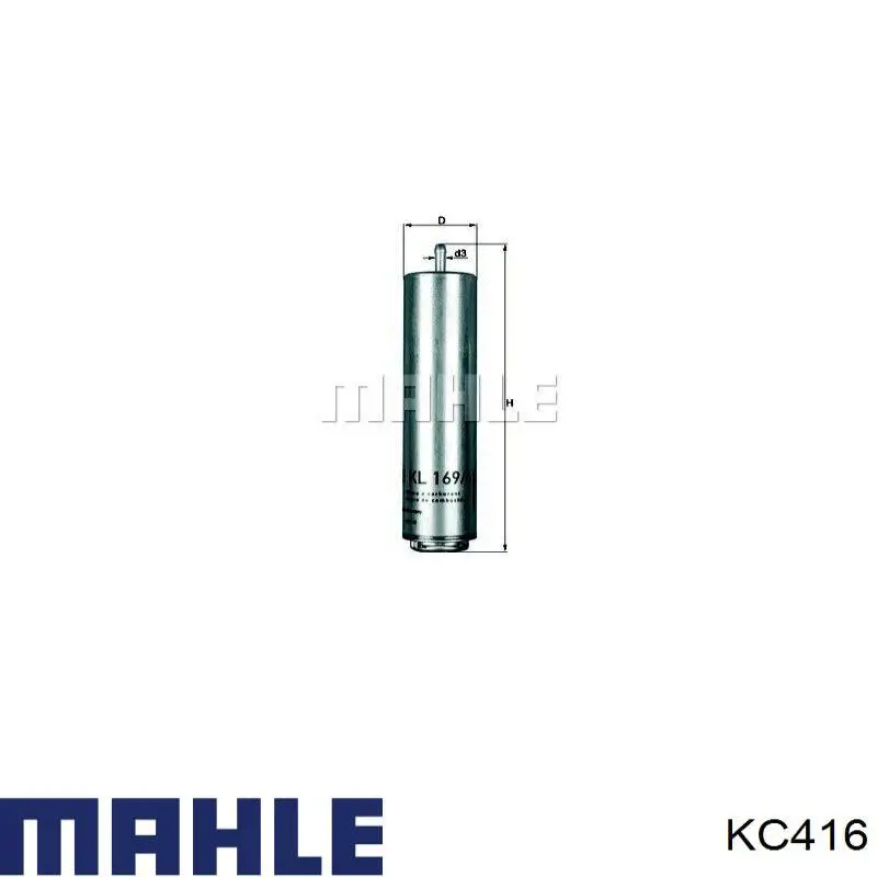 KC416 Mahle Original filtro combustible