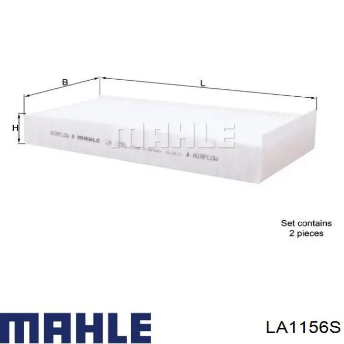 LA1156S Mahle Original filtro de habitáculo