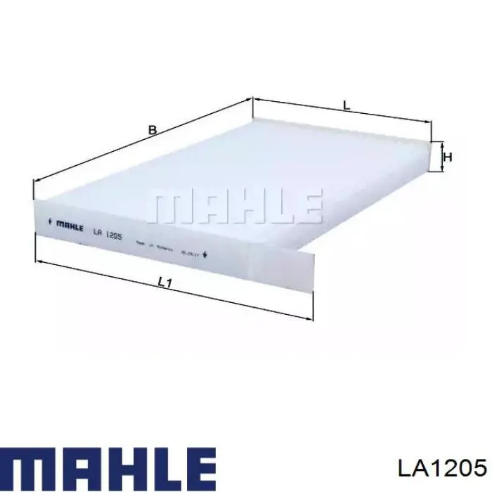 LA1205 Mahle Original filtro de habitáculo