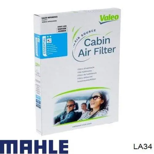 LA34 Mahle Original filtro de habitáculo