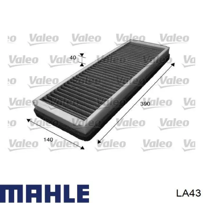 LA43 Mahle Original filtro de habitáculo