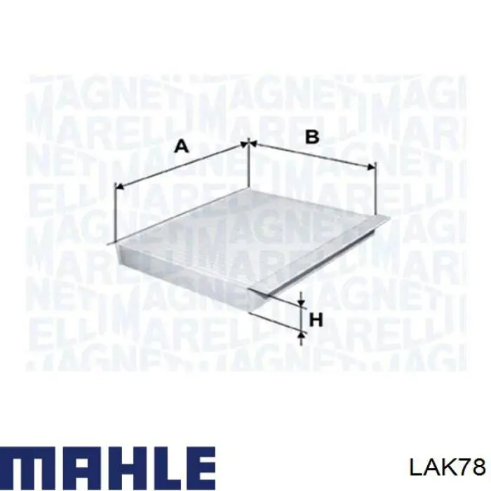 LAK78 Mahle Original filtro de habitáculo