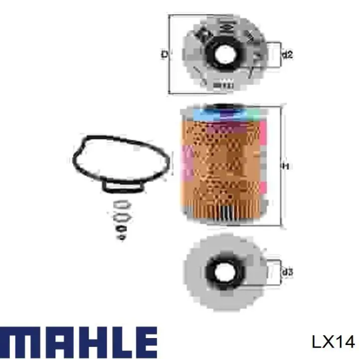 LX14 Mahle Original filtro de aire