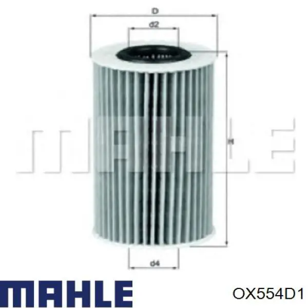 OX554D1 Mahle Original filtro de aceite