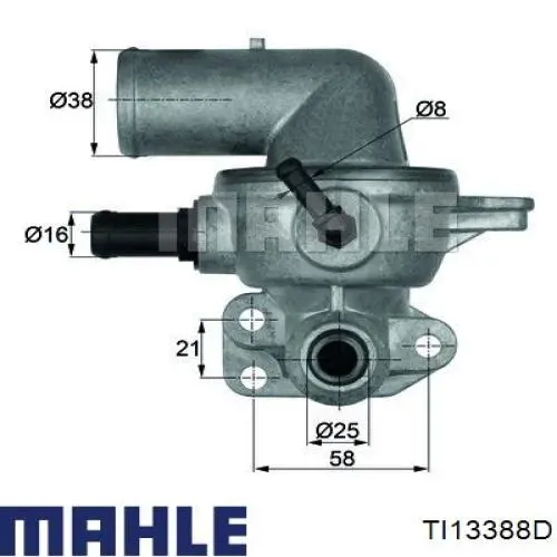 TI13388D Mahle Original termostato, refrigerante