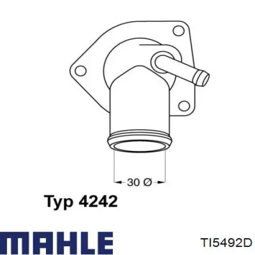 TI 54 92D Mahle Original termostato, refrigerante