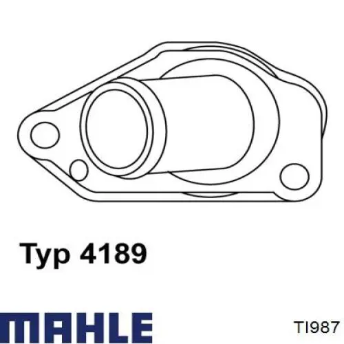 TI 9 87 Mahle Original termostato, refrigerante