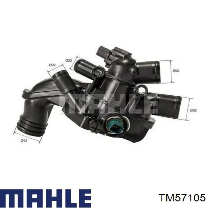 TM57105 Mahle Original caja del termostato