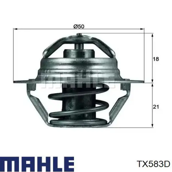 TX 5 83D Mahle Original termostato, refrigerante