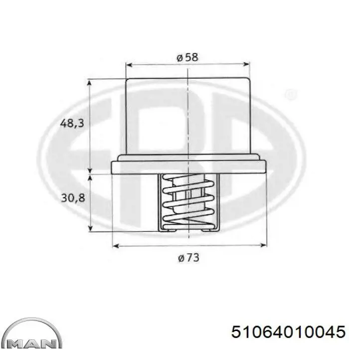 51.06401.0045 MAN termostato, refrigerante