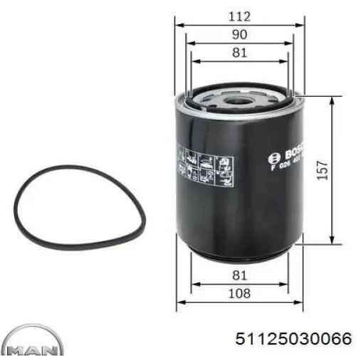 51.12503-0066 MAN filtro combustible